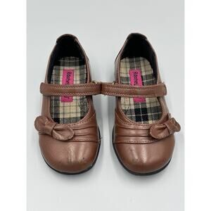 Rachel Shoes Toddler Girls Sz 8M Brown Mary Janes Strap & Bow